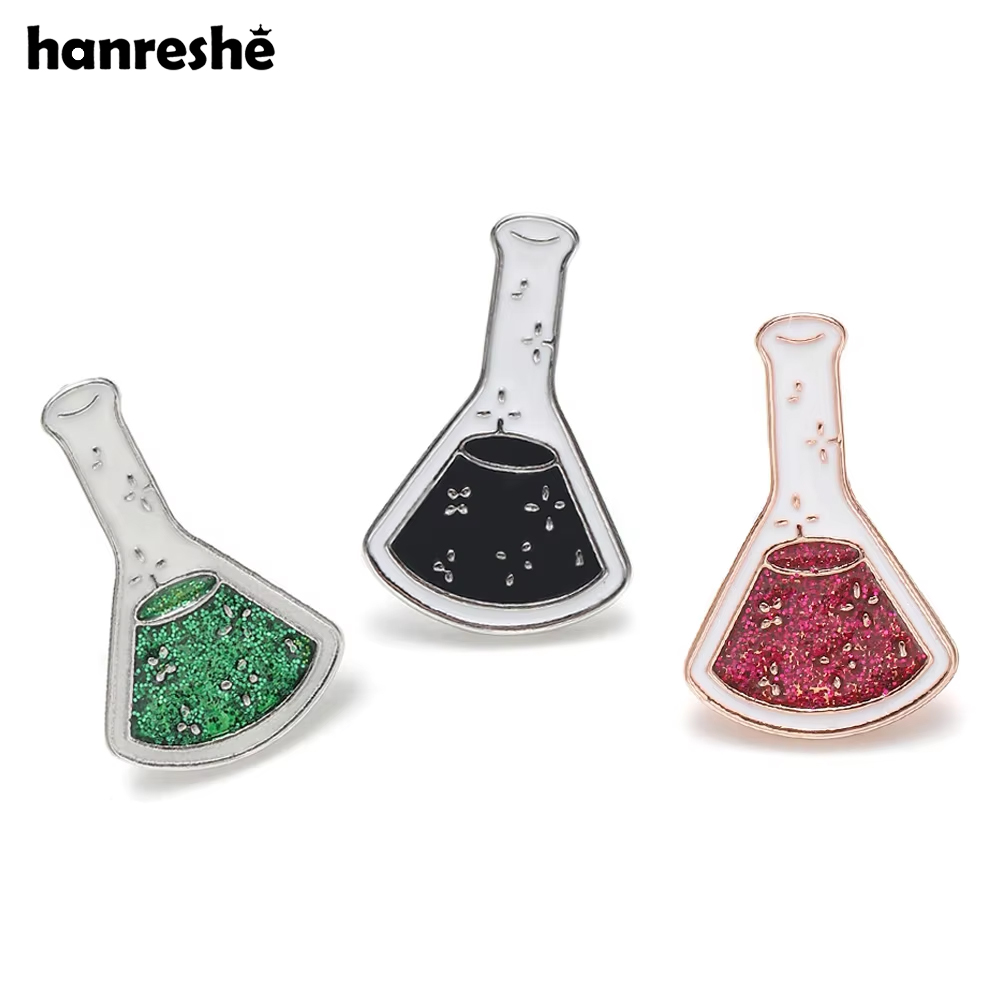 Medical Lab Gifts - Hanreshe 과학 에나멜 비커 브로치 세트