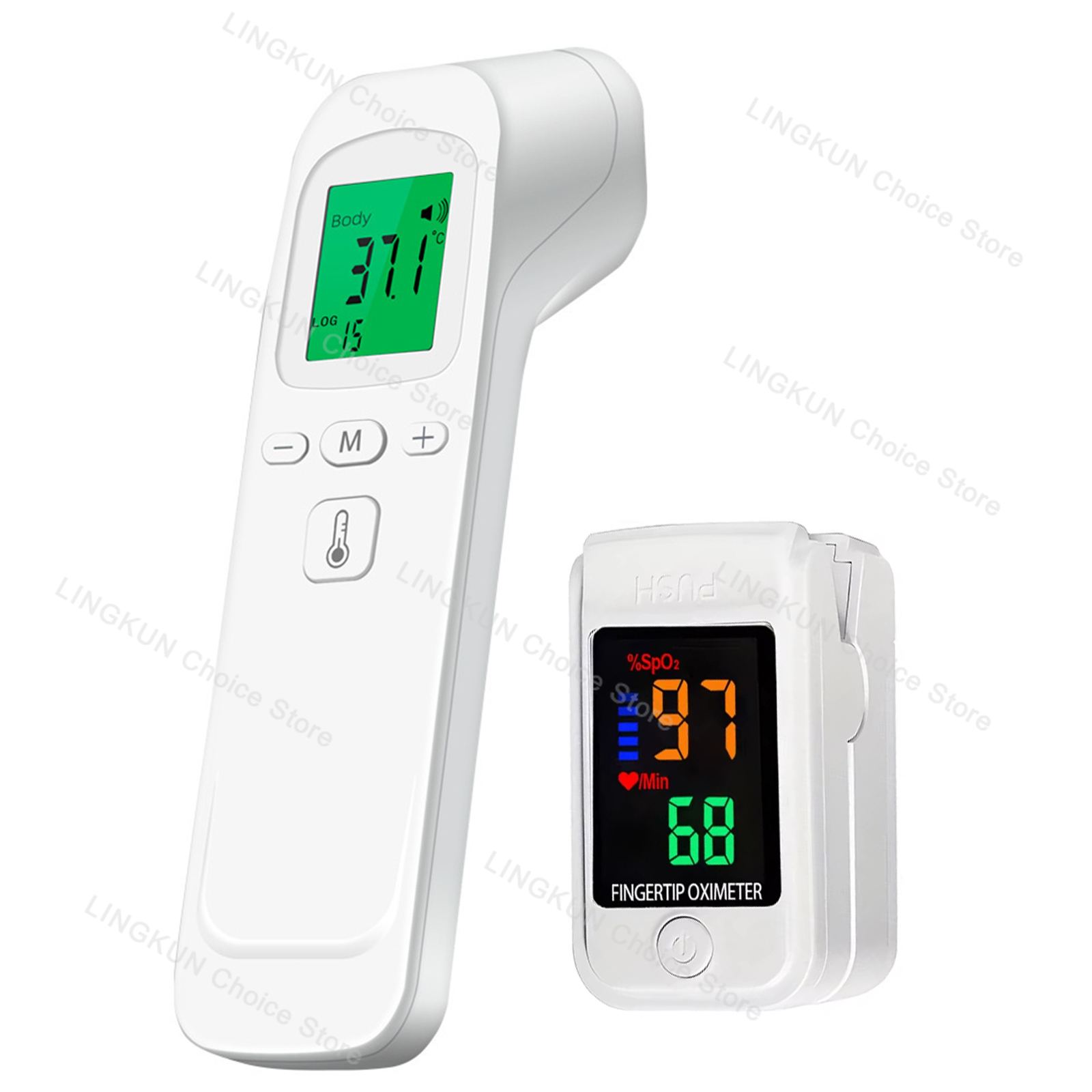 Digital Thermometer Infrared - 산소포화도 측정기 적외선 발열 온도계 의료용