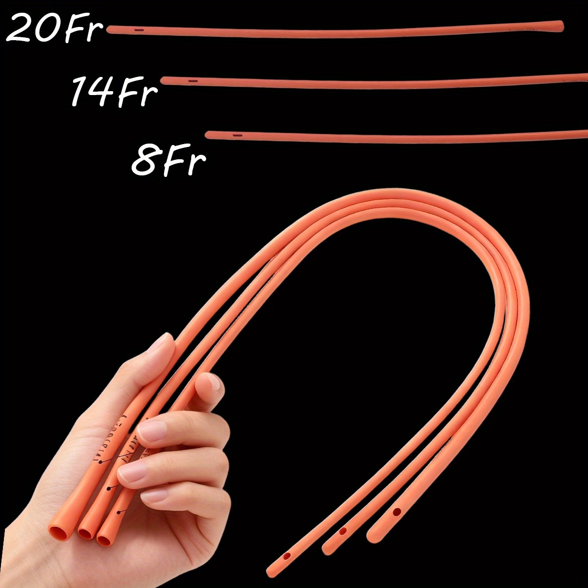 Medical Health Lab - 8Fr/14Fr/20Fr 레드 라텍스 의료 튜빙 -