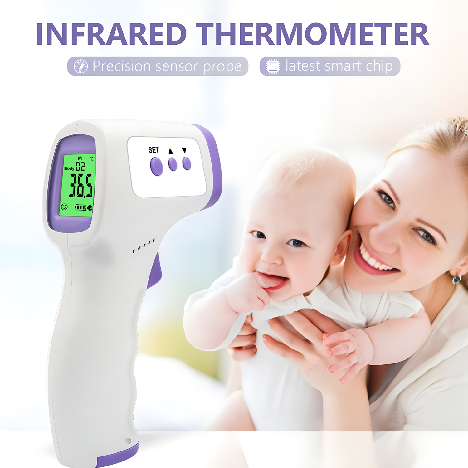 비접촉 이마 온도계, 디지털 노터치 적외선 온도계, 성 - Digital Thermometer Infrared 리뷰 및 가격