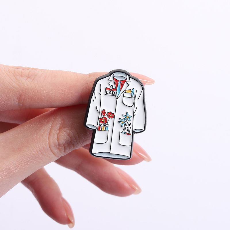 꽃무늬 의사 간호사 코트 에나멜 핀 의료용 흰색 실험실 - Medical Lab Gifts 리뷰 및 가격