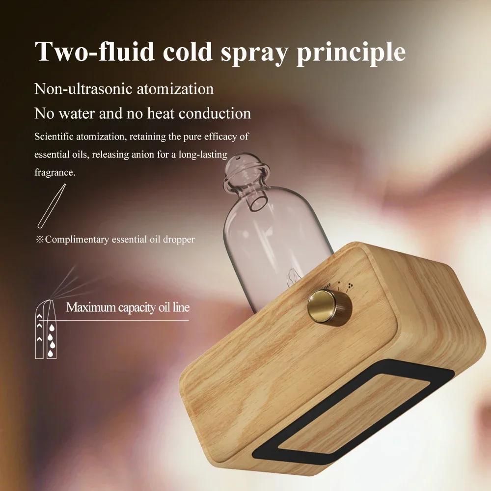 에센셜 오일 디퓨저 유리 공기 아로마 디퓨저 우드 그레 - Nebulizer Machine 리뷰 및 가격