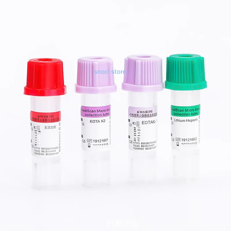 100pcs 멸균 마이크로 혈액 수집 튜브 0.5ml  - Blood Collection Tube 리뷰 및 가격