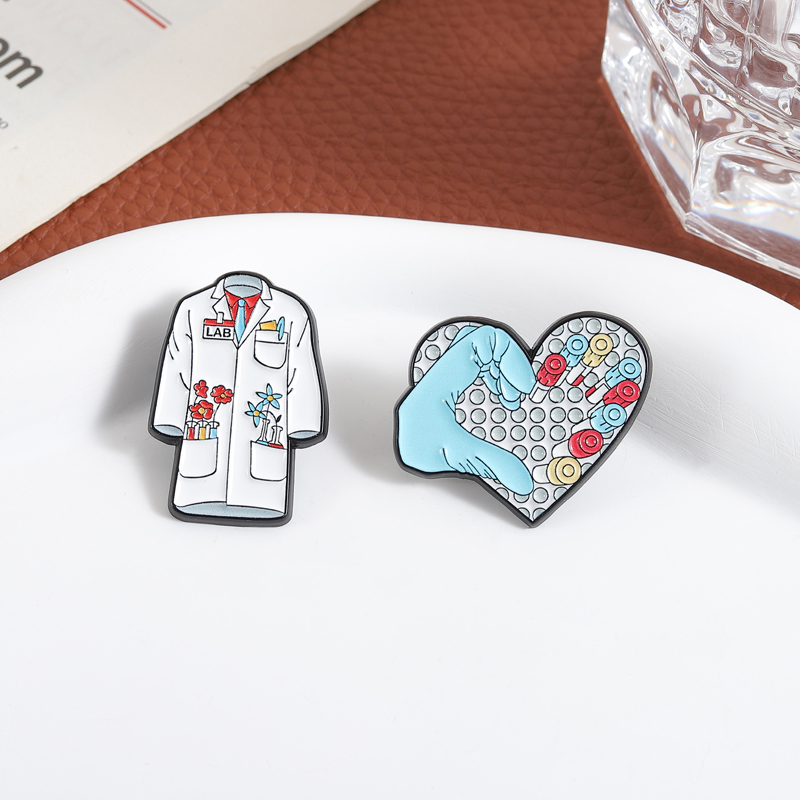 한레셰 혈액학 검사 튜브 에나멜 핀 의료용 꽃무늬 실험 - Medical Lab Gifts 리뷰 및 가격