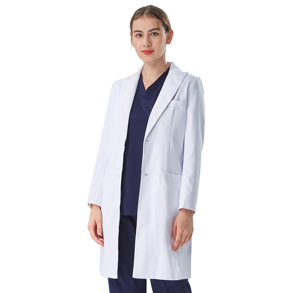 사려 깊은 라펠 칼라 화이트 실험복 의사용 면 폴리에스 - Medical Lab Hospital 리뷰 및 가격
