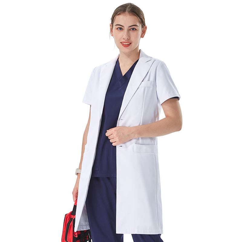 사려 깊은 라펠 칼라 화이트 실험복 의사용 면 폴리에스 - Medical Lab Hospital 리뷰 및 가격
