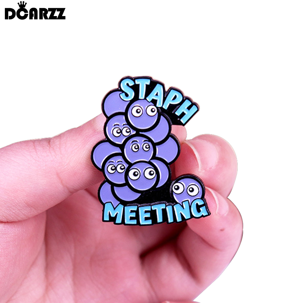 DCARZZ 생물학 포도상 구균 에나멜 핀 재미 있은  - Medical Lab Gifts 리뷰 및 가격