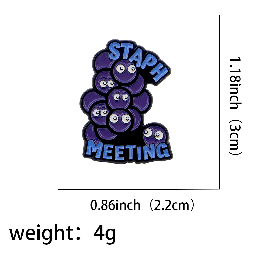 DCARZZ 생물학 포도상 구균 에나멜 핀 재미 있은  - Medical Lab Gifts 리뷰 및 가격
